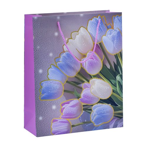 Gift To Love | Paper Bag Printed Ross Medium A4 Size 26X32X10CM | Code : SM7118M-1