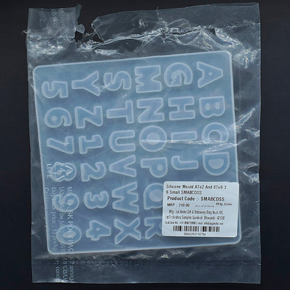 Gift To Love | Silicone Mould A To Z And 0 To 9 Small | Code : SMABCDSS