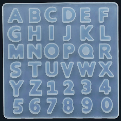 Gift To Love | Silicone Mould A To Z And 0 To 9 Small | Code : SMABCDSS