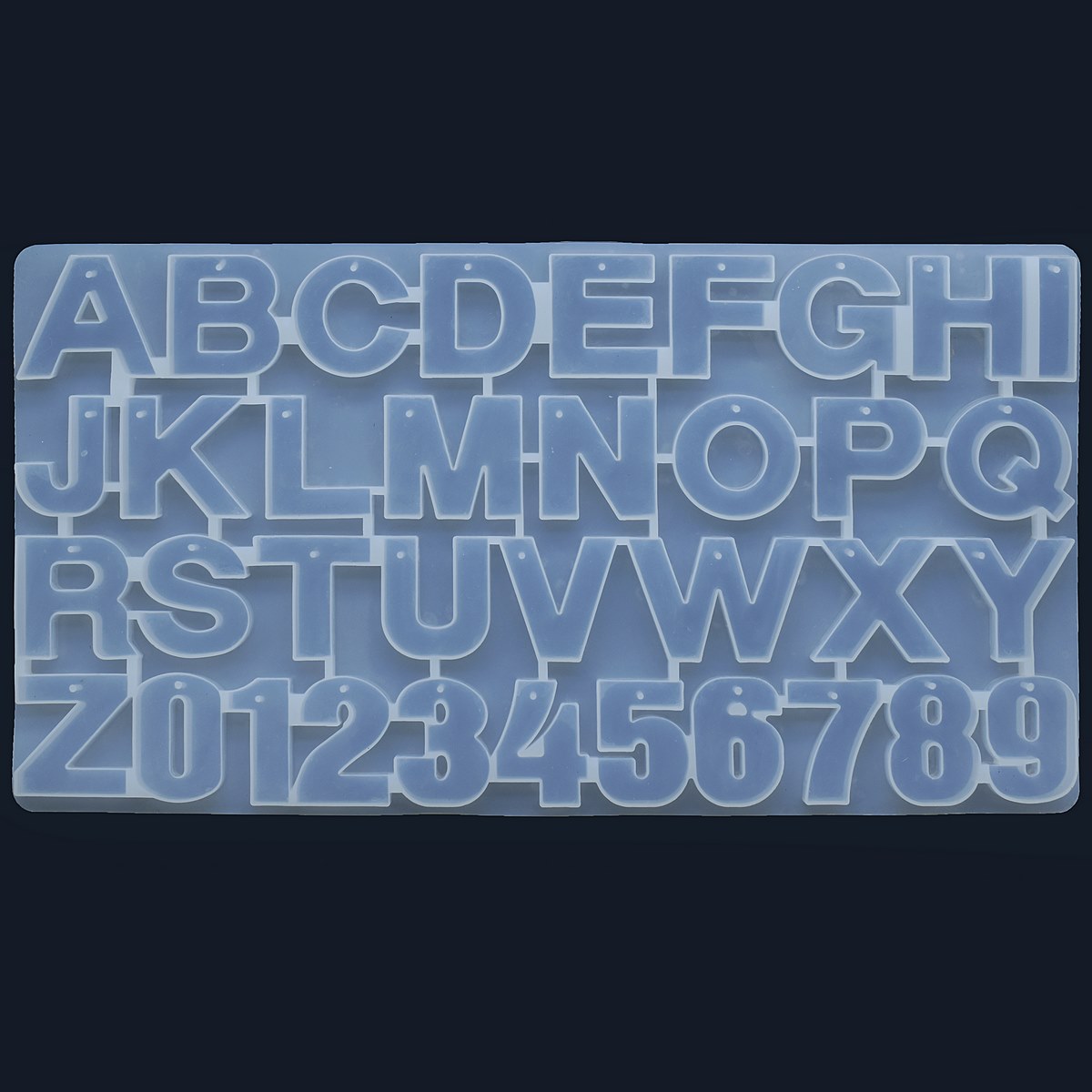 Gift To Love | Silicone Mould A To Z And 0 To 9 With Hole | Code : SMABCDWH