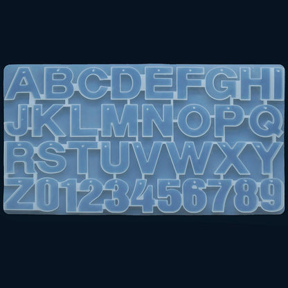 Gift To Love | Silicone Mould A To Z And 0 To 9 With Hole | Code : SMABCDWH
