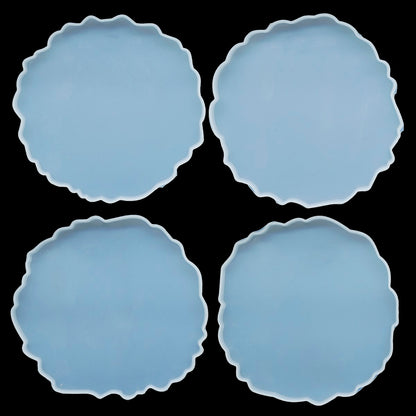 Gift To Love | Silicone Mould Agate Plate Design | Pcs : 4 Pcs | Code : SMAP00