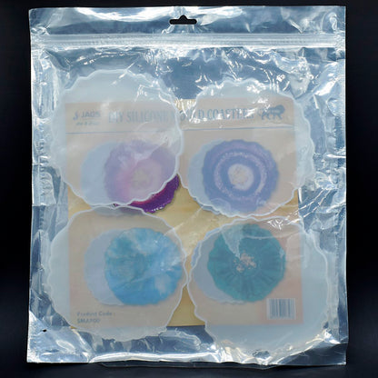 Gift To Love | Silicone Mould Agate Plate Design | Pcs : 4 Pcs | Code : SMAP00