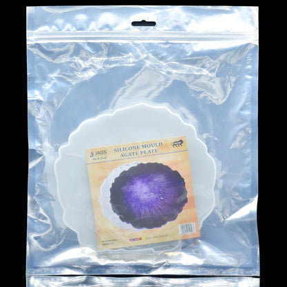 Gift To Love | Silicone Mould Agate Plate Design | Size : 6 Inch | Code : SMAP6IN