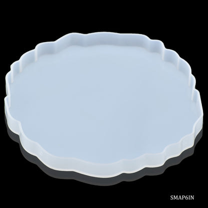Gift To Love | Silicone Mould Agate Plate Design | Size : 6 Inch | Code : SMAP6IN