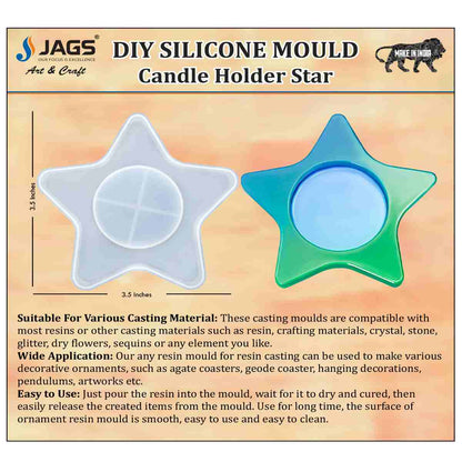 Gift To Love | Silicone Mould Candle Holder Star | Code : SMCH01