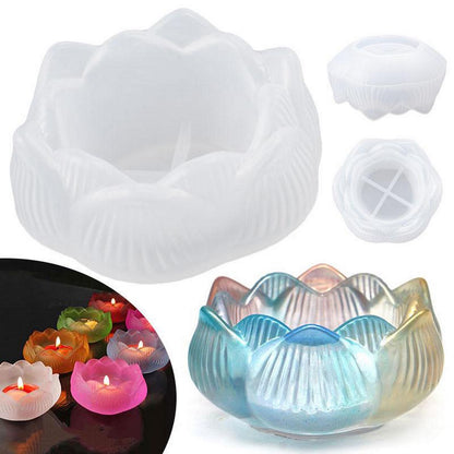 Gift To Love | Silicone Mould Candle Holder Lotus | Code : SMCH03