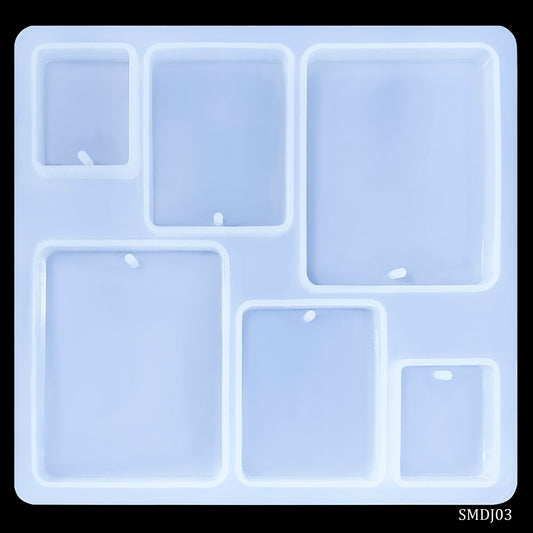 Gift To Love | Silicone Mould Diy Jewelry Locket Pendant Rectangle | Code : SMDJ03