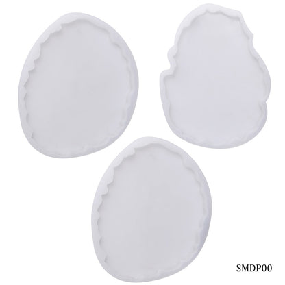 Gift To Love | Silicone Mould Agate Plate Design | Pcs : 3 Pcs | Code : SMDP00