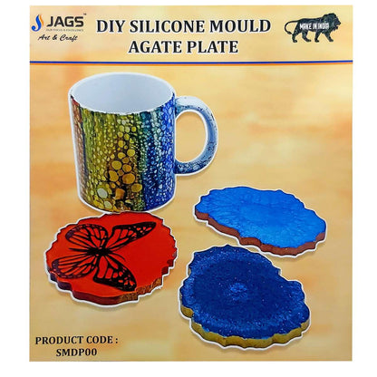 Gift To Love | Silicone Mould Agate Plate Design | Pcs : 3 Pcs | Code : SMDP00