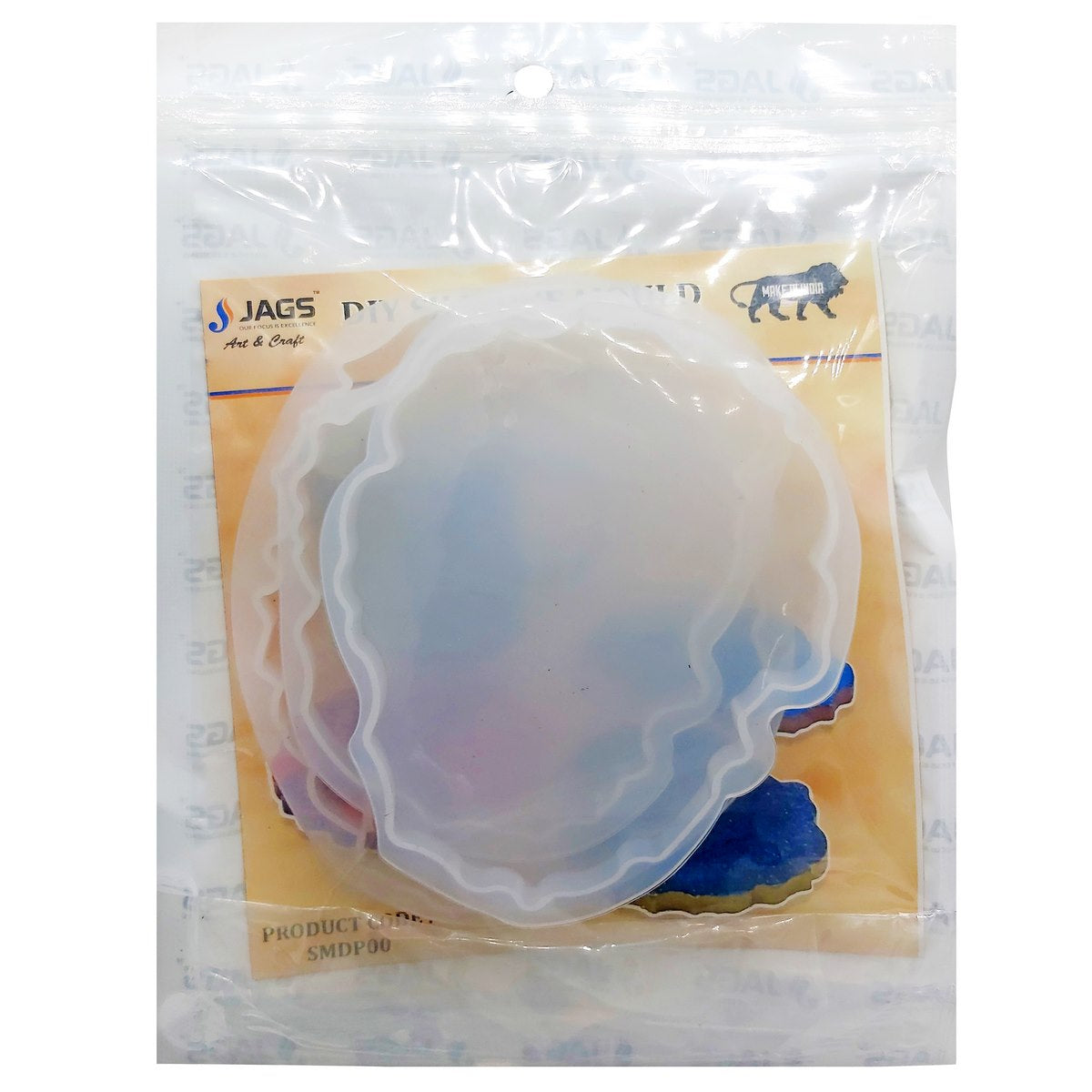 Gift To Love | Silicone Mould Agate Plate Design | Pcs : 3 Pcs | Code : SMDP00