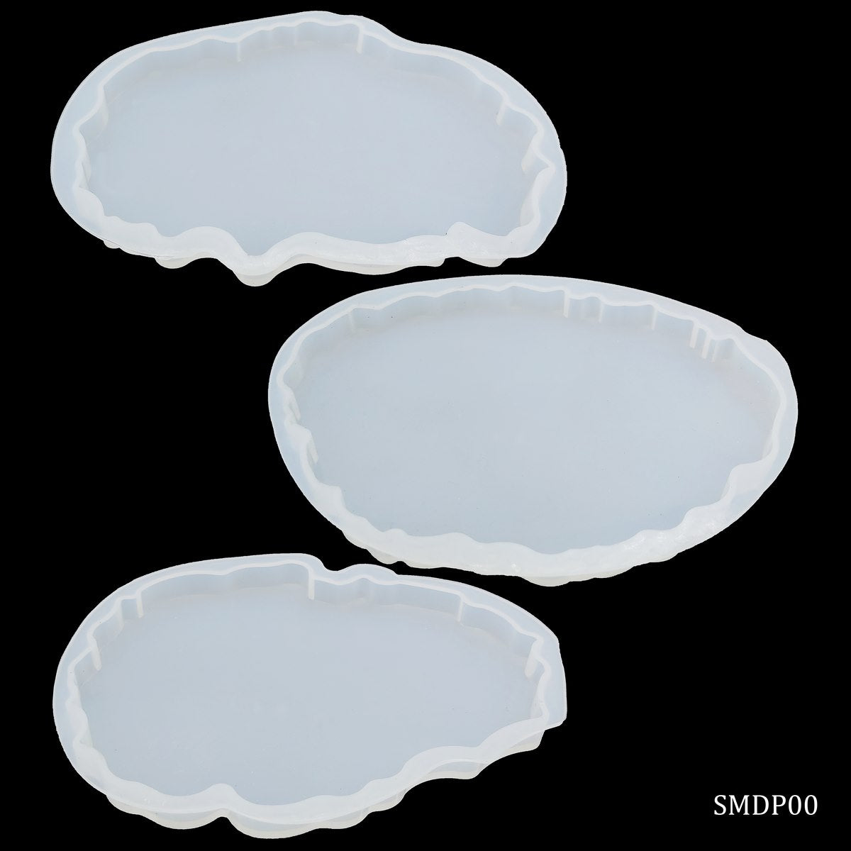 Gift To Love | Silicone Mould Agate Plate Design | Pcs : 3 Pcs | Code : SMDP00