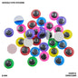 Gift To Love | Googly Eye Colored Sticker | Color : Multi | Size : 8 Mm | Pcs : 100 Pcs | Code : SMGCO8M