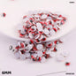 Gift To Love | Googly Eye With Eyelash | Color : Red | Size : 6 Mm | Pcs : 125 Pcs | Code : SMGEC6R