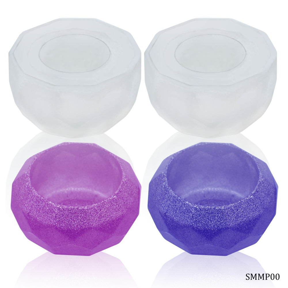 Gift To Love | Silicone Mould Mini Pot Diamond Shape | Pcs : 2 Pcs | Code : SMMP00