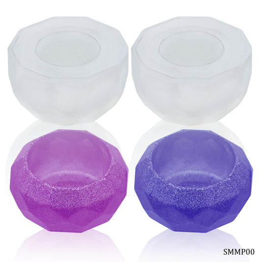 Gift To Love | Silicone Mould Mini Pot Diamond Shape | Pcs : 2 Pcs | Code : SMMP00
