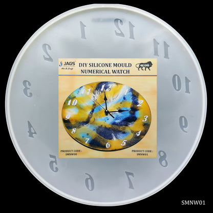 Gift To Love | Silicone Mould Numerical Watch | Size : 12 Inch | Code : SMNW01