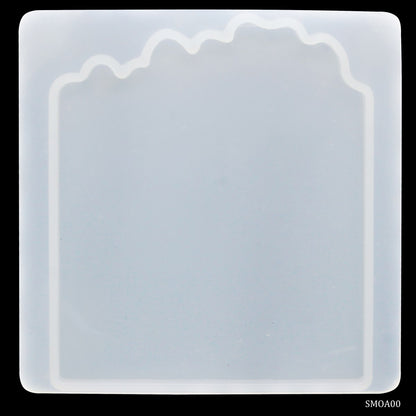 Gift To Love | Silicone Mould Agate One Coaster Square | Code : SMOA00