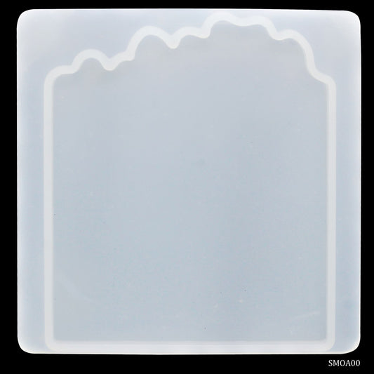 Gift To Love | Silicone Mould Agate One Coaster Square | Code : SMOA00