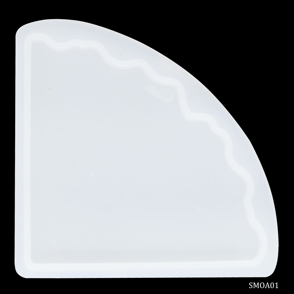 Gift To Love | Silicone Mould Agate One Coaster Corner | Code : SMOA01