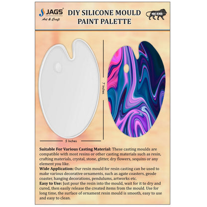 Gift To Love | Silicone Mould Painting Tray Oval | Size : Small | Code : SMPT01