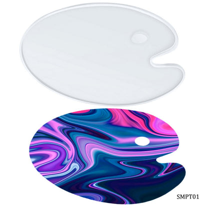 Gift To Love | Silicone Mould Painting Tray Oval | Size : Small | Code : SMPT01