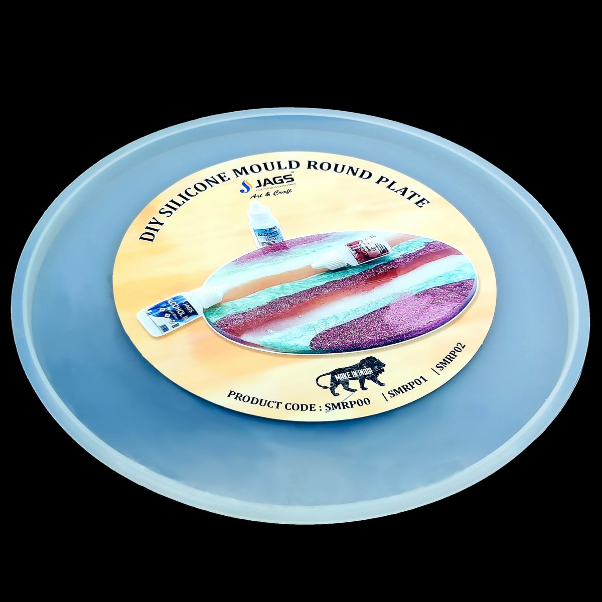 Gift To Love | Silicone Mould Round Plate | Size : 6 Inch | Code : SMRP00