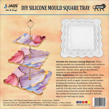 Gift To Love | Silicone Mould Square | Size : 8 Inch | Code : SMSF00