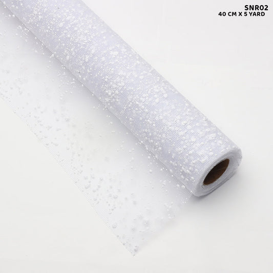 Gift To Love | White Snow Roll 40 CM X 5 Yard | Code : SNR02