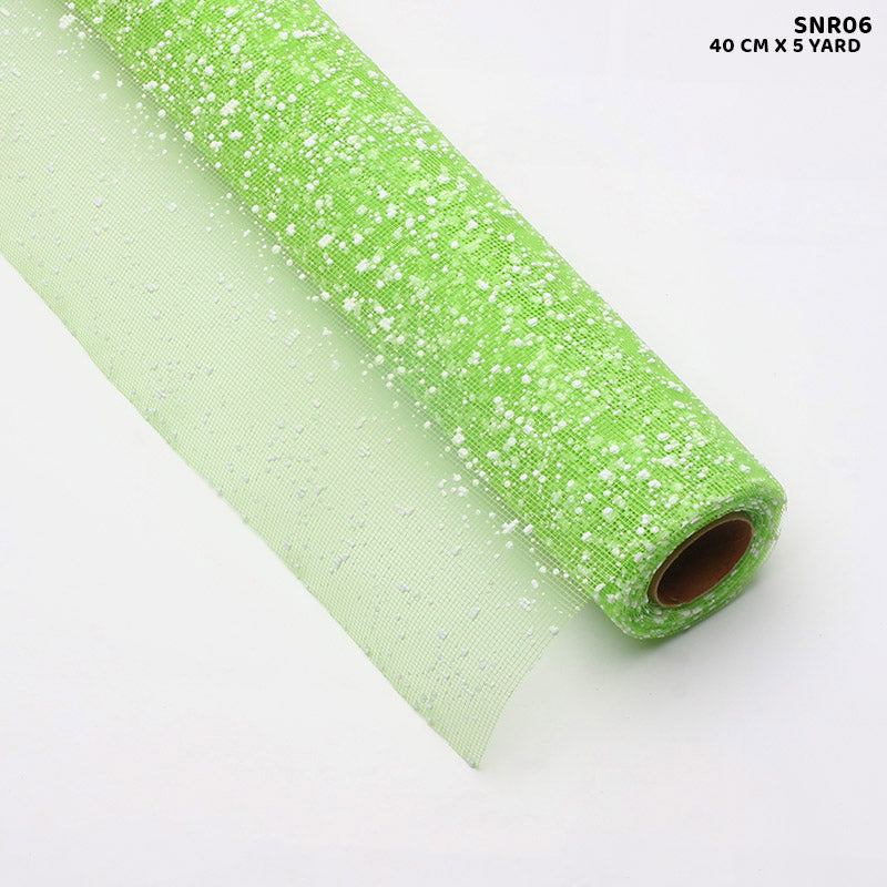 Gift To Love | Snow Roll | Color : Light Green | Size : 40 Cm X 5 Yard | Code : SNR06