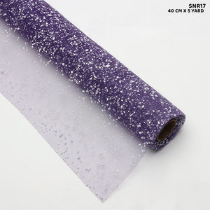 Gift To Love | Snow Roll | Color : Dark Purple | Size : 40 Cm X 5 Yard | Code : SNR17