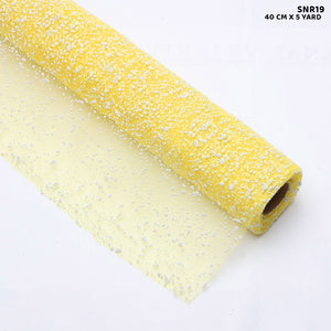 Gift To Love | Snow Roll | Color : Yellow | Size : 40 Cm X 5 Yard | Code : SNR19