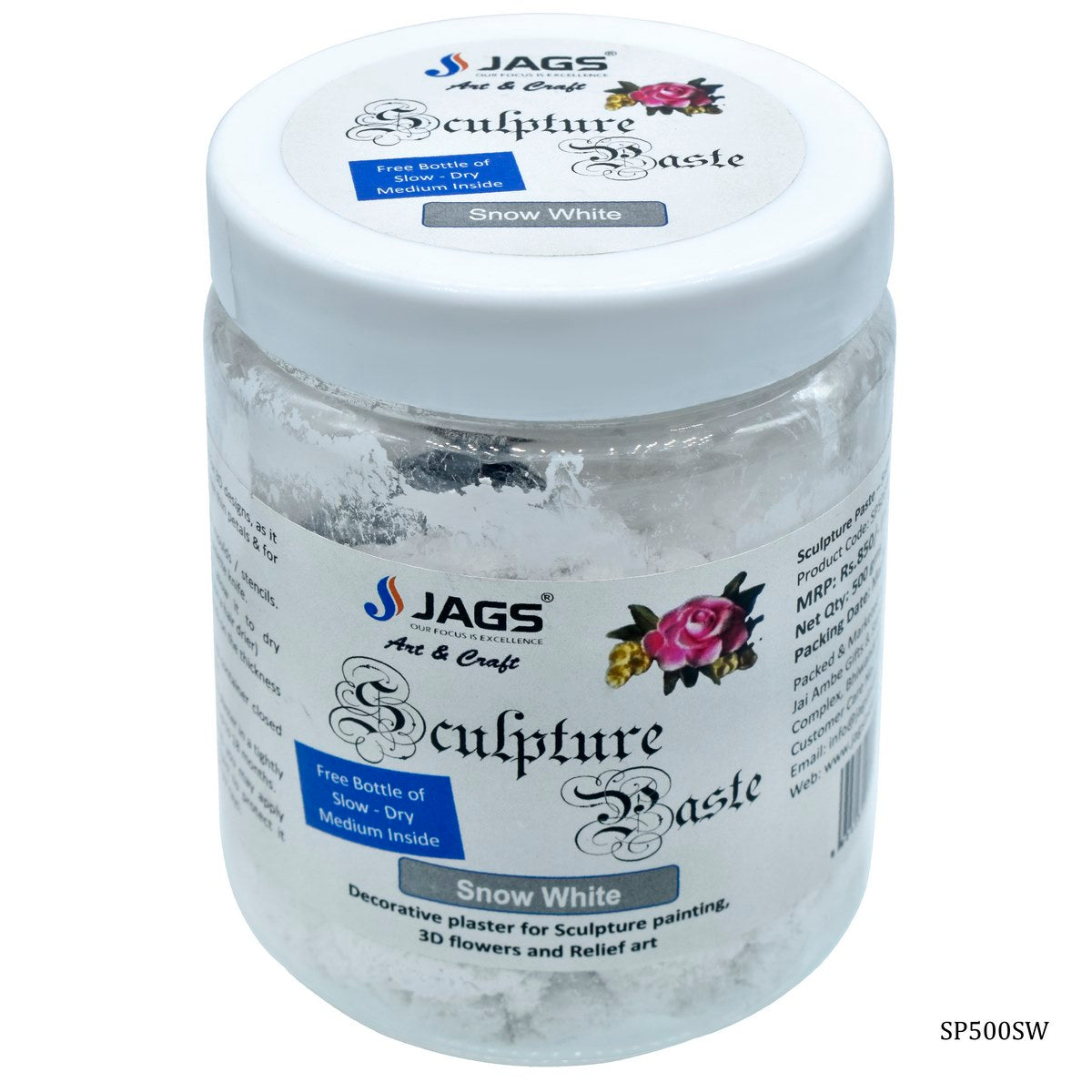Gift To Love | Sculpture Paste | Color : Snow White | Size : 500 Gsm | Code : SP500SW