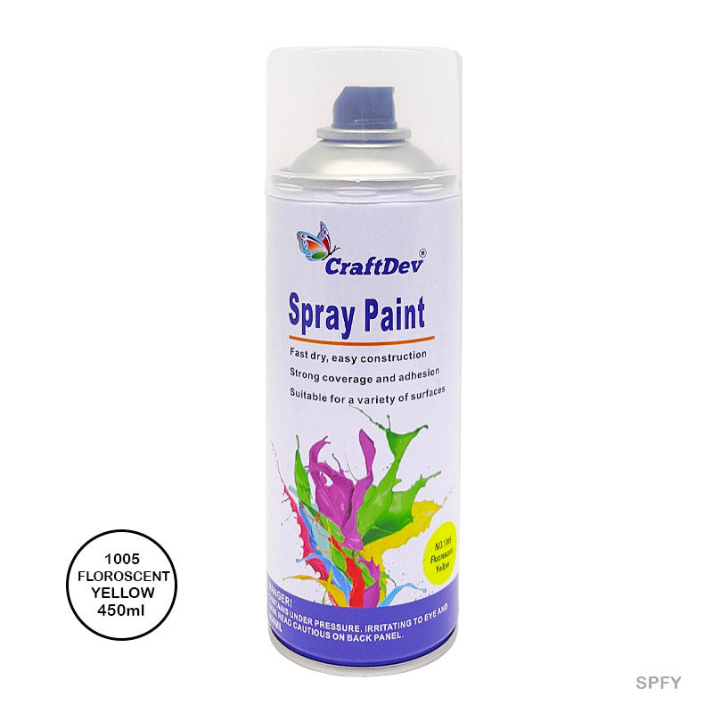 Gift To Love | Spray Paint | Color : Fluorescent Yellow | Size : 450 Ml | Code : SPFY
