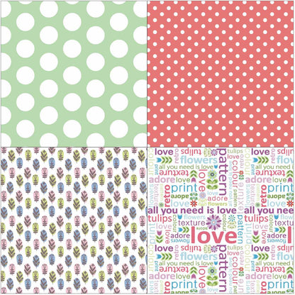 Gift To Love | Paper Spring | Size : 12X12 | Pcs : 36 Sheets | Code : SPG12X36