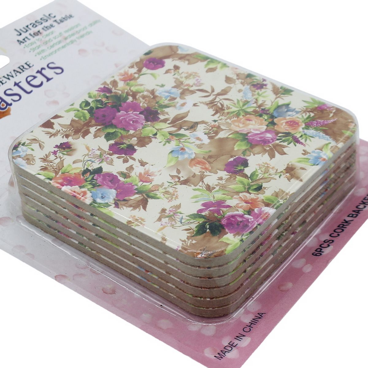 Gift To Love | Tea Coaster Square | Pcs : 6 Pcs Set | Code : SQUARETC