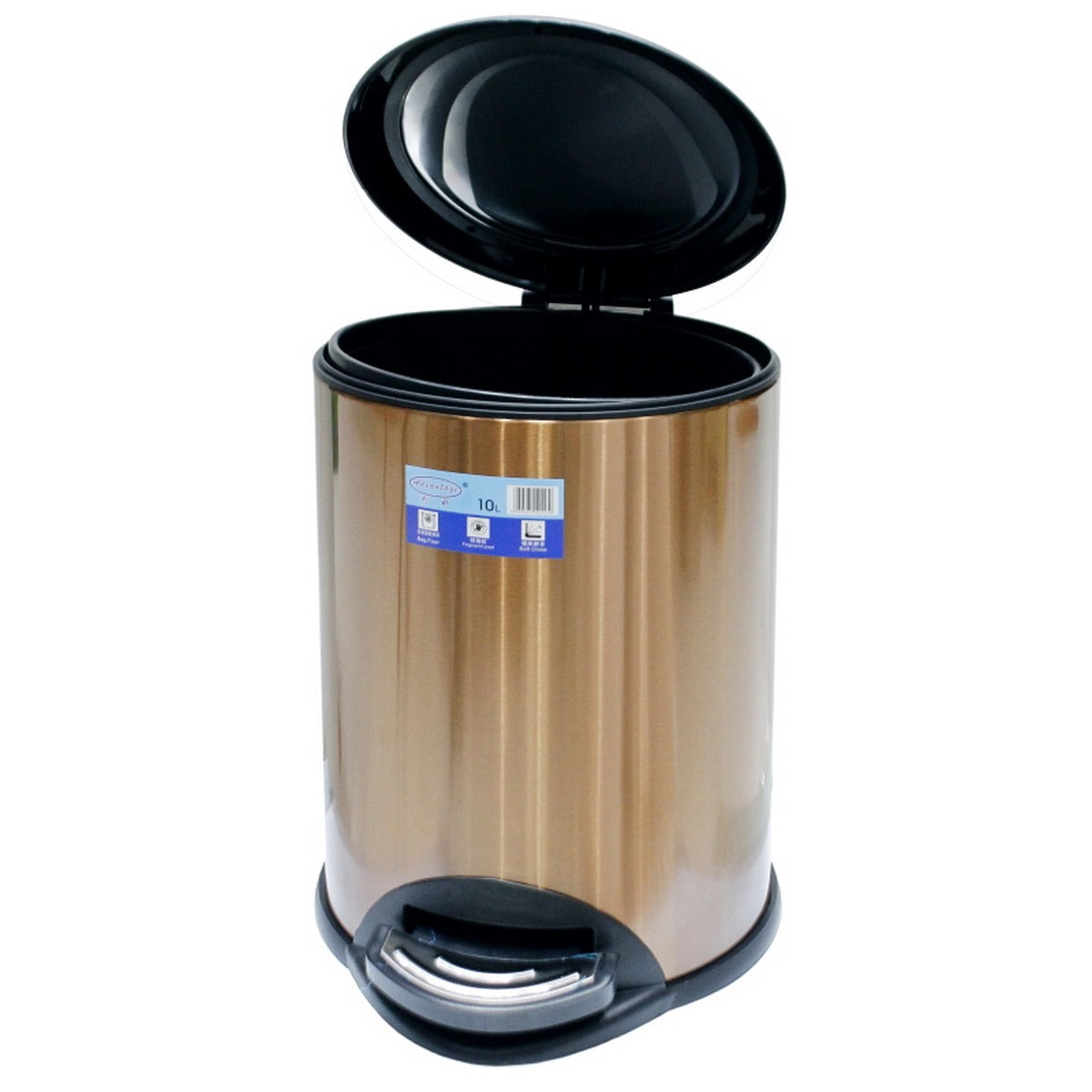Gift To Love | Dustbin Metal Advantage Paddle Bin | Size : 10 Lt | Code : SR10BGF2