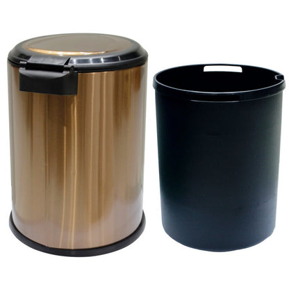 Gift To Love | Dustbin Metal Advantage Paddle Bin | Size : 12 Lt | Code : SR12BGF2