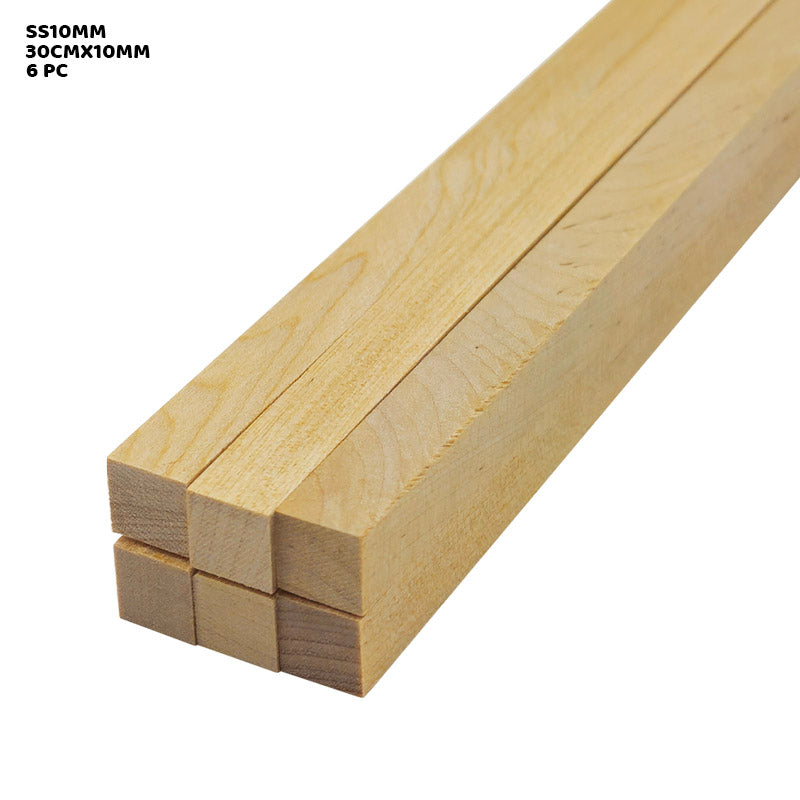 Wooden Stick Square 30 cm X 10 mm (6 Stick in 1 Packet)