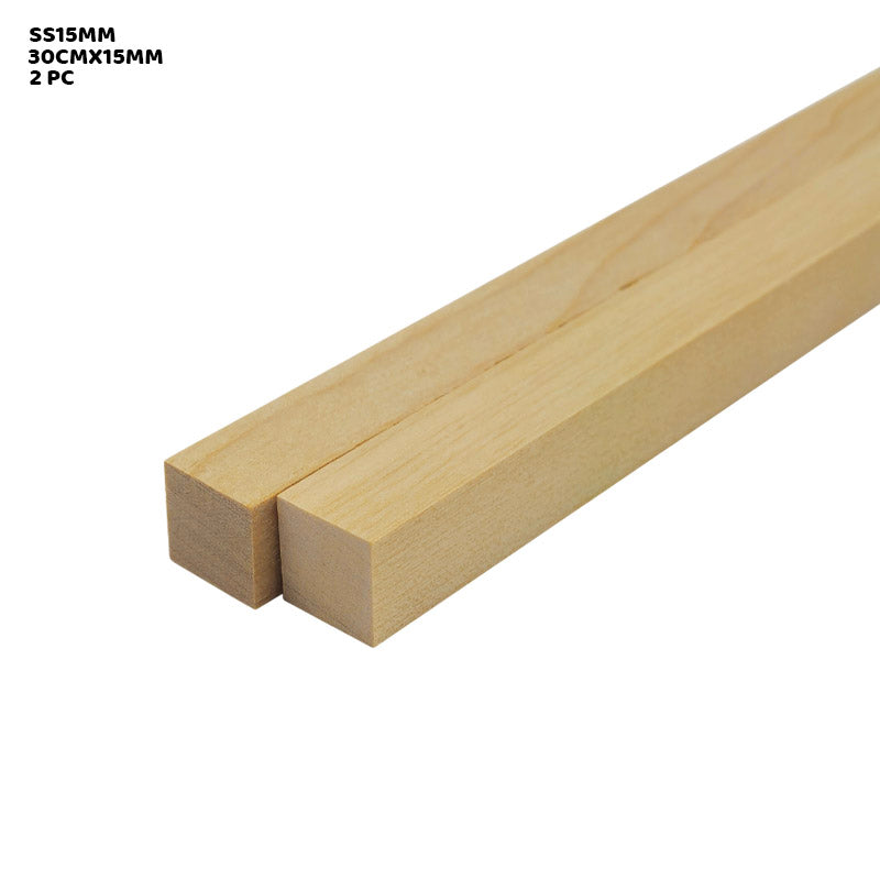 Gift To Love | Wooden Stick Square | Size : 30 Cm X 15 Mm | Pcs : 2 Sticks | Code : SS15MM