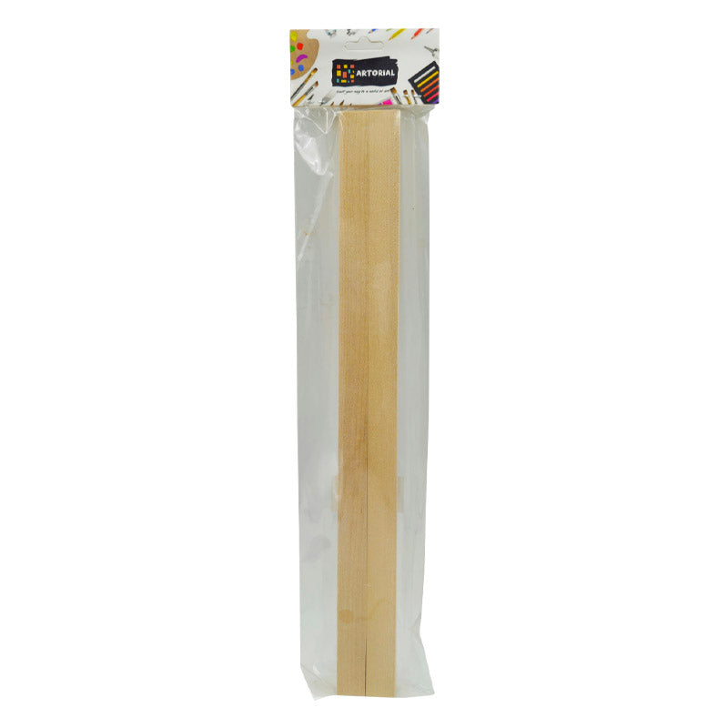 Gift To Love | Wooden Stick Square | Size : 30 Cm X 15 Mm | Pcs : 2 Sticks | Code : SS15MM