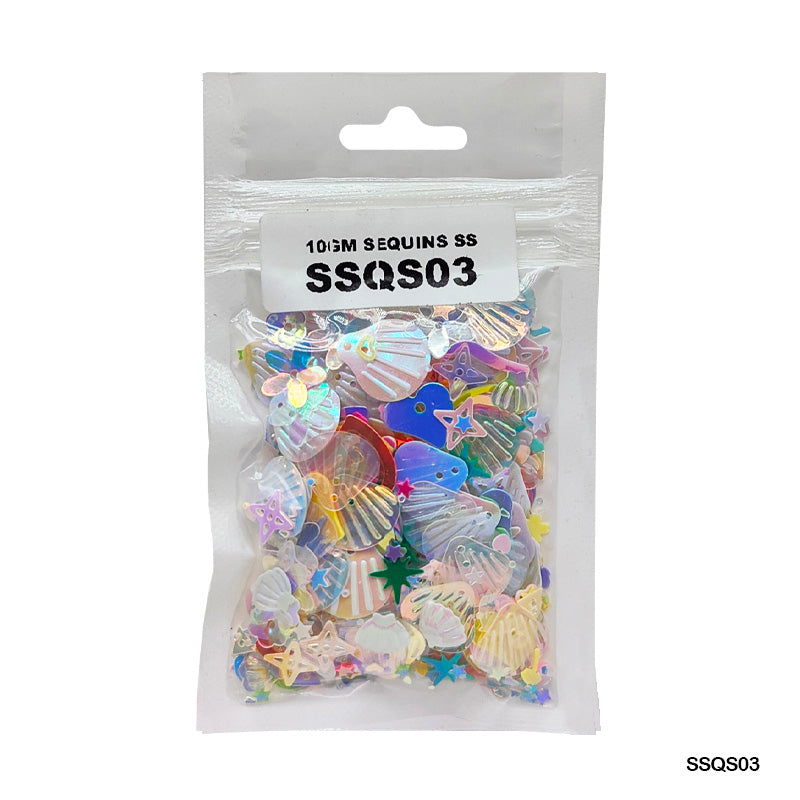 Gift To Love | Sequins Ss | Color : Multi | Pcs : 10 Gm | Code : SSQS03