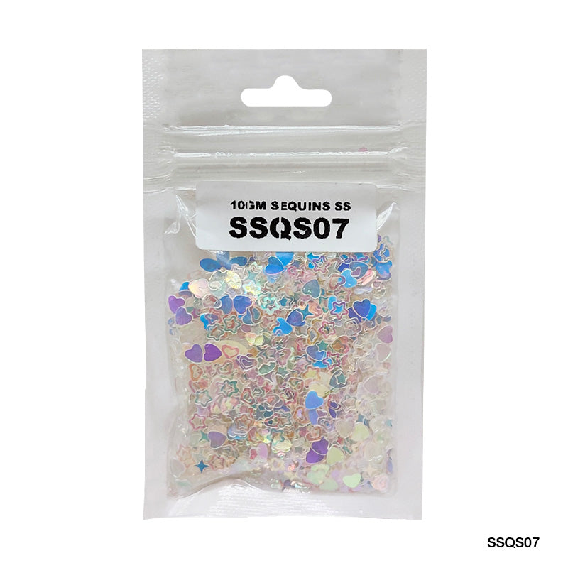 Gift To Love | Sequins | Color : Multi | Pcs : 10 Gm | Code : SSQS07