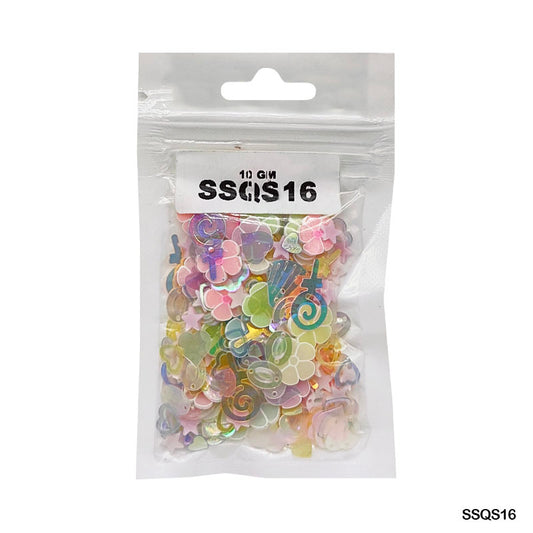 Gift To Love | Sequins Ss | Color : Multi | Pcs : 10 Gm | Code : SSQS16