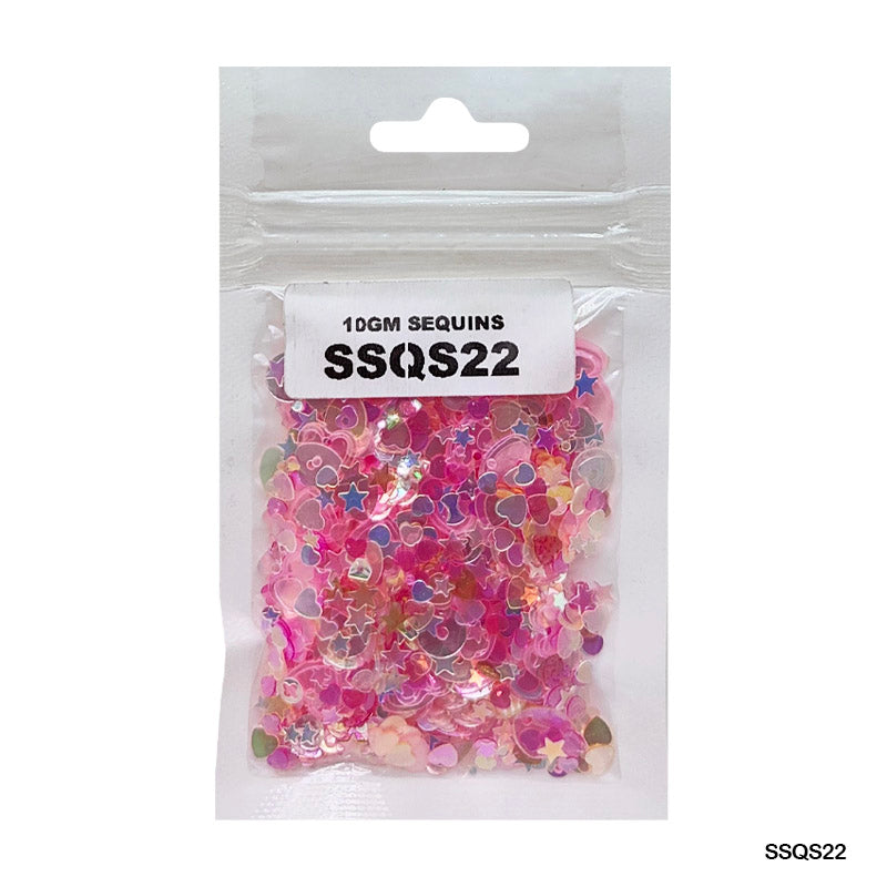 Gift To Love | Sequins | Color : Multi | Pcs : 10 Gm | Code : SSQS22
