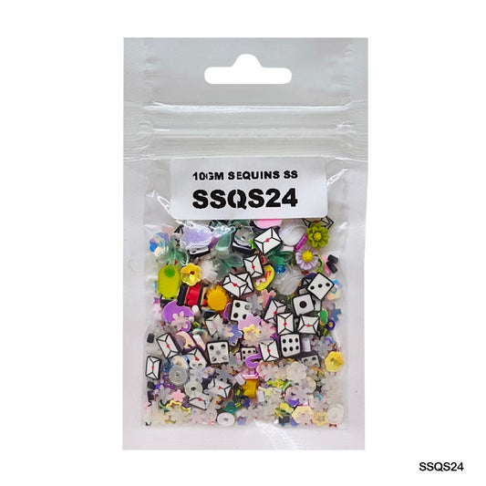 Gift To Love | Sequins | Color : Multi | Pcs : 10 Gm | Code : SSQS24