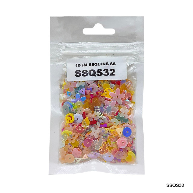 Gift To Love | Sequins Ss | Color : Multi | Pcs : 10 Gm | Code : SSQS32