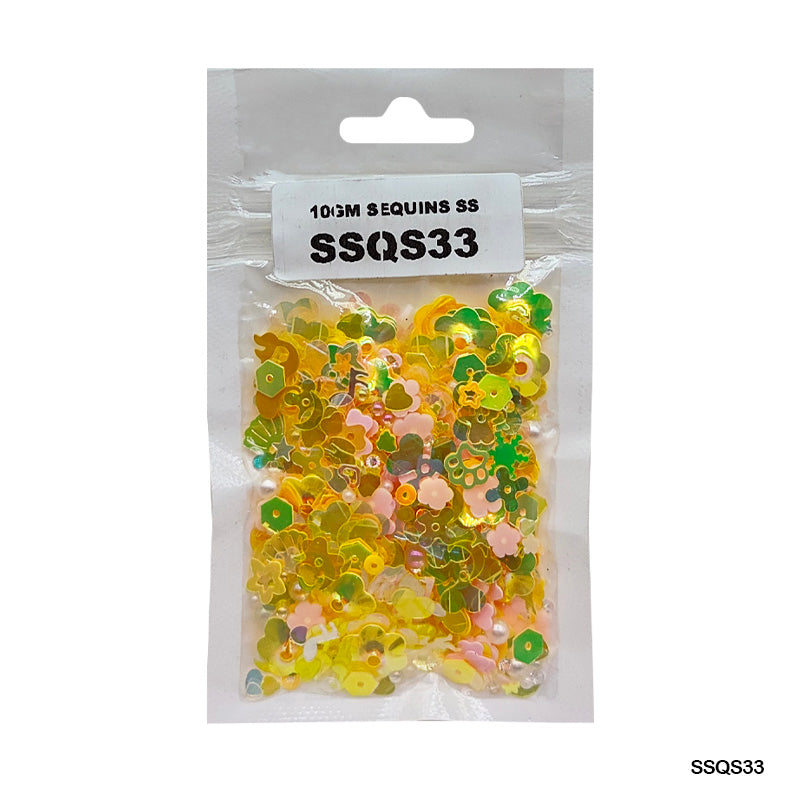 Gift To Love | Sequins Ss | Color : Multi | Pcs : 10 Gm | Code : SSQS33