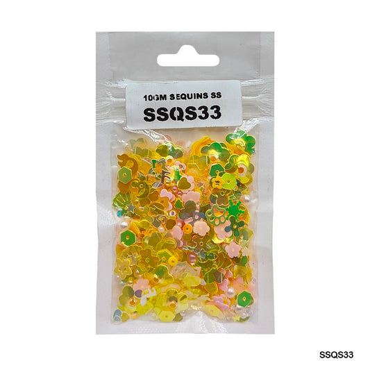 Gift To Love | Sequins Ss | Color : Multi | Pcs : 10 Gm | Code : SSQS33