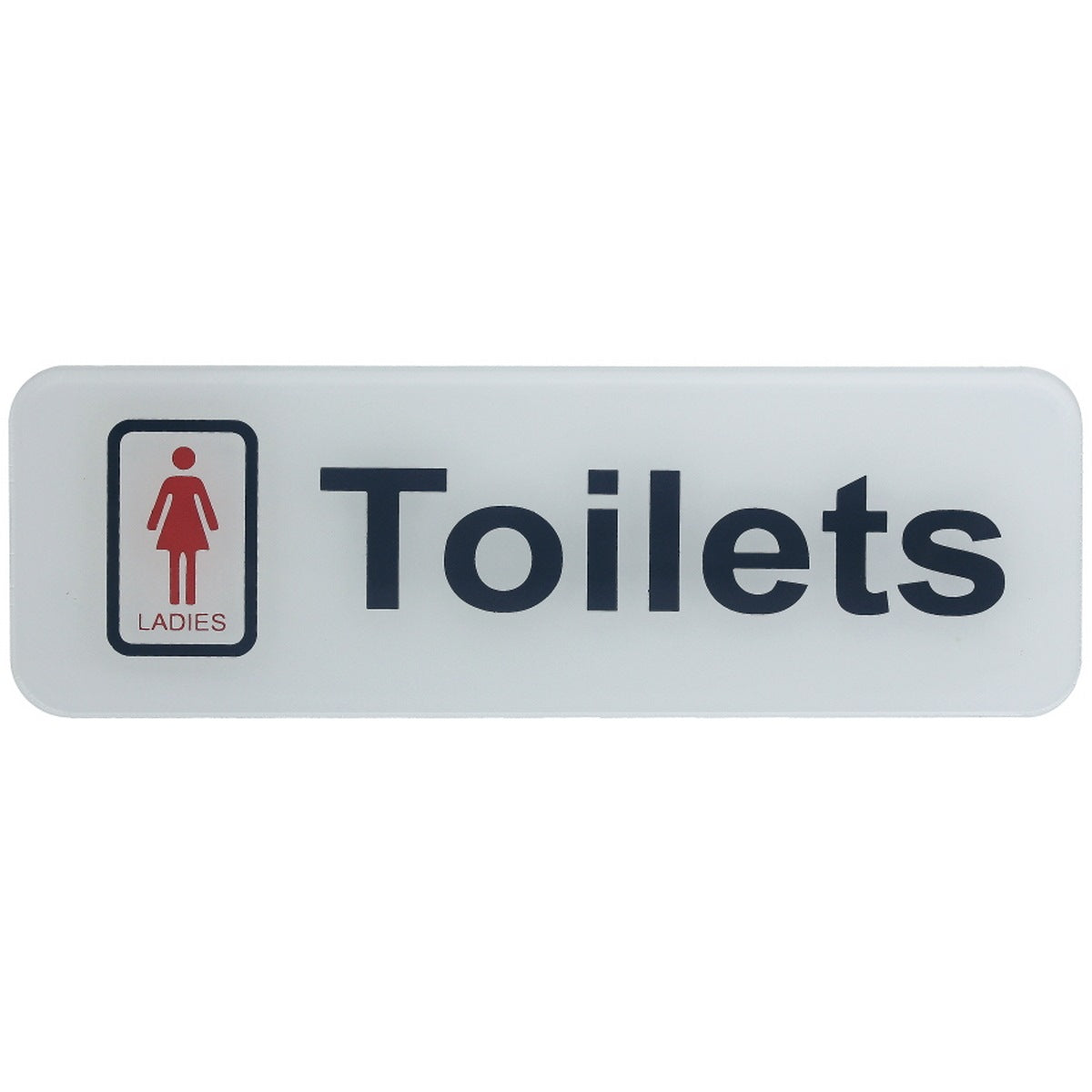 Gift To Love | Acrylic Sticker Ladies Toilets | Color : White | Code : SWLT
